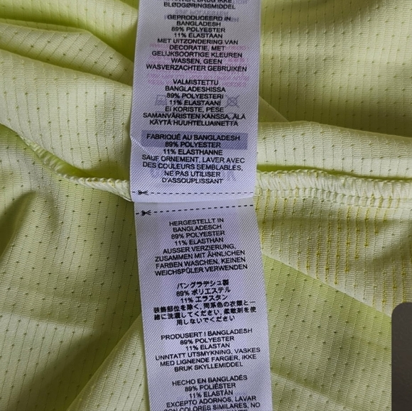 Gymshark Mens Yellow Speed Performance Training Shirt Size M - Picture 7 of 8